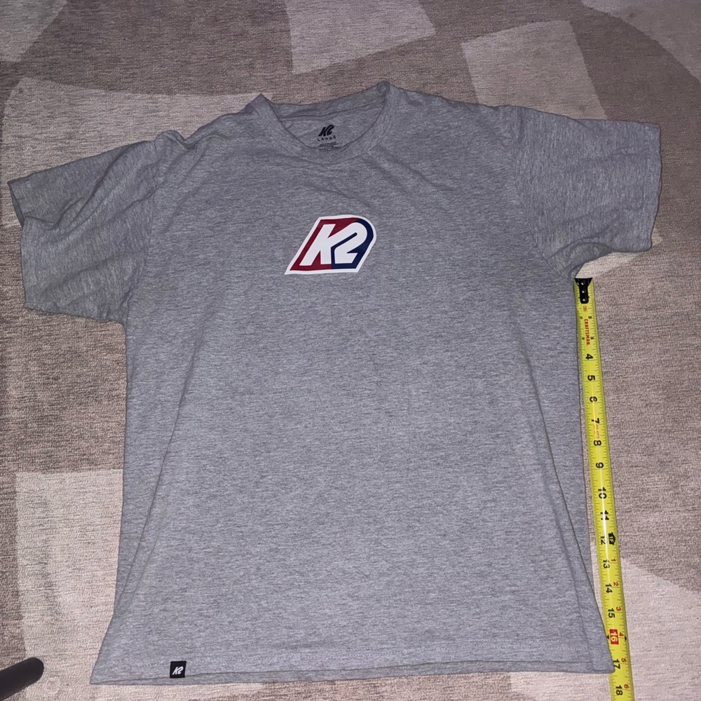 K2 Gray T-Shirt with Logo
